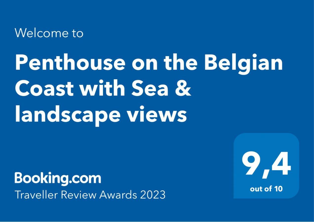 Apartamento Penthouse On The Belgian Coast With Sea & Landscape Views Wenduine Exterior foto
