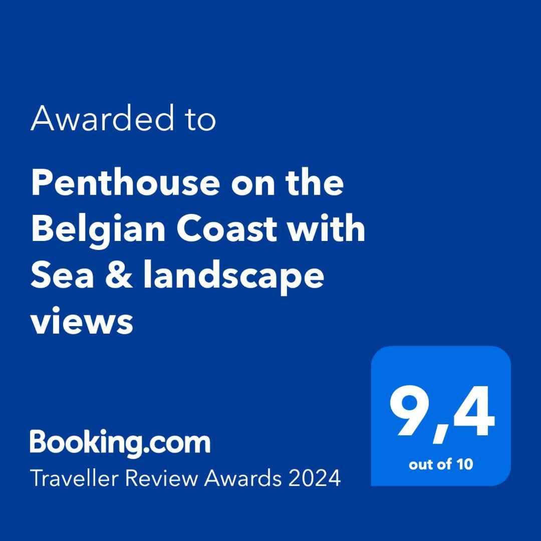 Apartamento Penthouse On The Belgian Coast With Sea & Landscape Views Wenduine Exterior foto